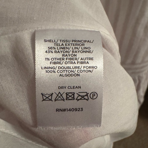 NWT LOFT White and Tan Striped Maxi Dress with Silver accents. - Picture 4 of 5